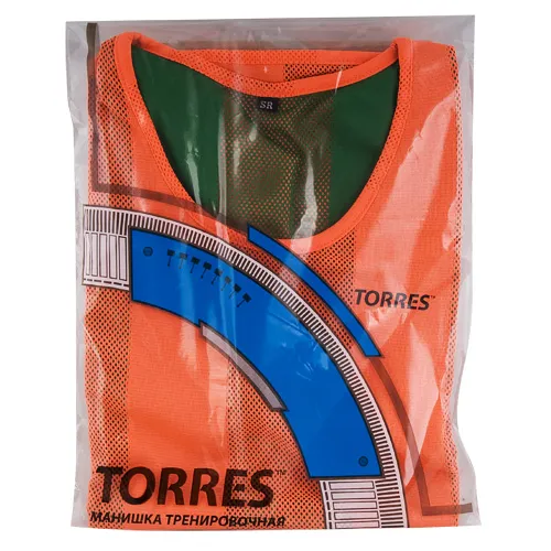 Манишка детская TORRES двухсторонняя, TR11949O/G, р.Jr, тренировочная, полиэстер, оранж-зелен за 1&nbsp;026.80 ₽ в Ростове-на-Дону