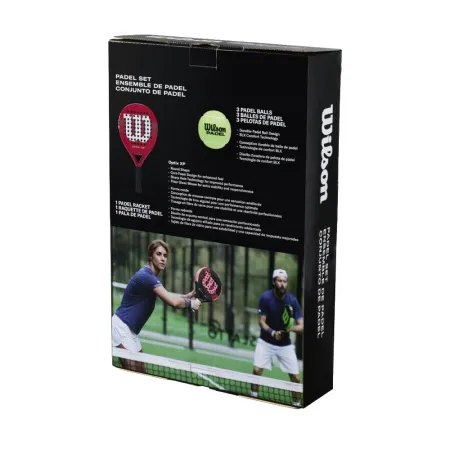 Набор для падела WILSON Optix XP Padel KIT, WR202110U2, ракетка + 3мяча, красный за 20&nbsp;362.60 ₽ купить в Ростове-на-Дону