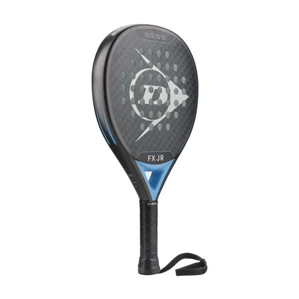 Ракетка для падела Dunlop FX Jr, 10370738, для юниоров, гибрид, графит, черно-голубой за 11&nbsp;019.40 ₽ в Ростове-на-Дону