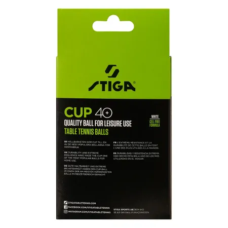 Мяч для наст. тенниса Stiga Cup ABS, 1110-2510-12, диам.40+мм, пластик, упак. 12 шт, белый за 1&nbsp;774.80 ₽ купить в Ростове-на-Дону