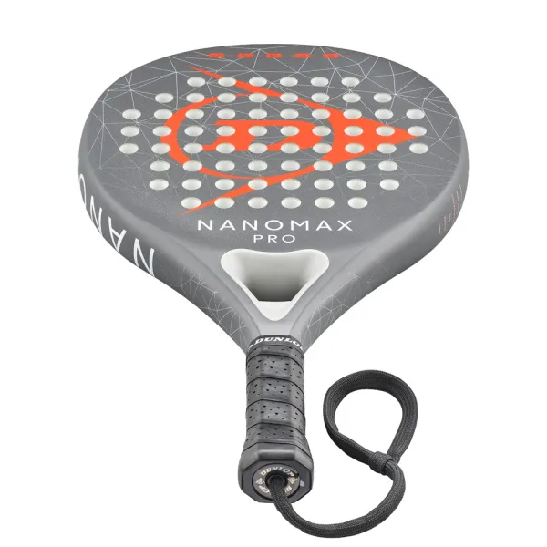 Ракетка для падела Dunlop Nanomax Pro, 10370739, для профессионалов, карбон,серо-оранжевый за 17&nbsp;248.20 ₽ в Ростове-на-Дону
