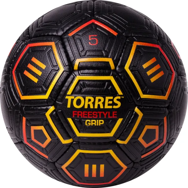 Мяч футб. TORRES Freestyle Grip, F323765, р.5, 32 панели. PU, ручная сшивка, черно-желт-красн за 2&nbsp;070.60 ₽ в Ростове-на-Дону