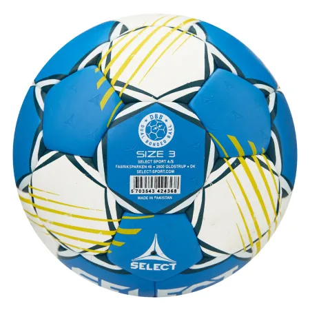 Мяч ганд. SELECT HB FORCE DB V25, 1622858205, Senior (р.3), EHF Appr,ПУ, гибр.сш., сине-белый за 8&nbsp;438.80 ₽ купить в Ростове-на-Дону