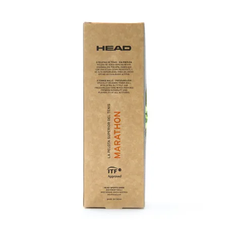 Мяч теннисный HEAD Marathon 3B, 578183, крафт. упак.3шт, без давления, фетр, нат.резина,желтый за 1&nbsp;055.70 ₽ купить в Ростове-на-Дону