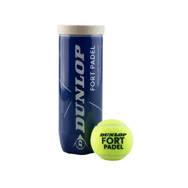 Мяч для падела Dunlop Fort Padel, 601555, уп.3 шт, FIP, сукно, нат.резина,желтый за 1&nbsp;135.60 ₽ в Ростове-на-Дону