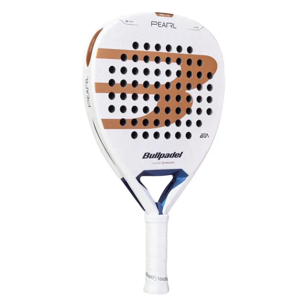 Ракетка для падела BULLPADEL Pearl 27, 497249, для проф-в, стекловолокно,карбон, бело-золотистый за 44&nbsp;319 ₽ в Ростове-на-Дону