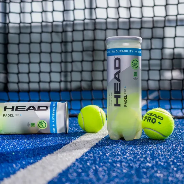 Мяч для падела HEAD Padel Pro+, 540203, уп.3 шт, FIP Approved, войлок,нат.резина,желтый за 933.30 ₽ в Ростове-на-Дону