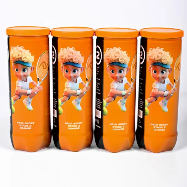 Мяч теннисный детский NS Orange, 5021005, уп.3 шт, резина, шерть, нейлон, желто-оранжевый за 613.70 ₽ в Ростове-на-Дону