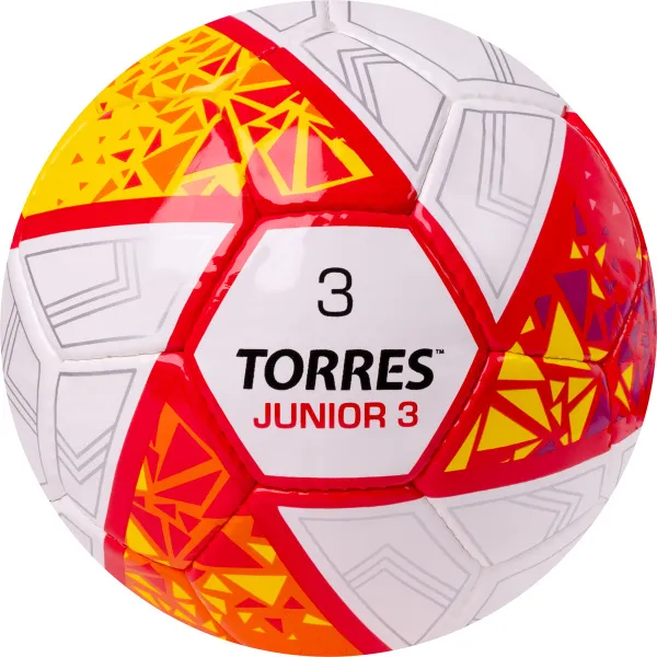 Мяч футб. TORRES Junior-3, F323803, р.3,глянц.ПУ, 4 сл, 32 п,руч.сш,бел-крас-жел за 2&nbsp;070.60 ₽ в Ростове-на-Дону
