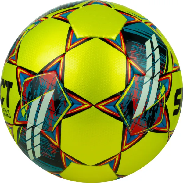 Мяч футзал. SELECT Futsal Mimas, 1053460550, р.4,FIFA Basic, 32 пан, гл.ПУ, руч.сш, жел-сине-красный за 6&nbsp;303.60 ₽ в Ростове-на-Дону