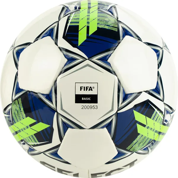 Мяч футзал. SELECT Futsal Master Shiny V22, 1043460004, р.4, Basic,32п, гл.ПУ, руч.сш,бел-син-зел за 7&nbsp;539.50 ₽ в Ростове-на-Дону