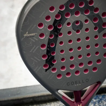 Ракетка для падела HEAD Coello Pro 2026, 225036, для профессионалов, карбон, коричнево-бордовый за 33&nbsp;619.20 ₽ купить в Ростове-на-Дону