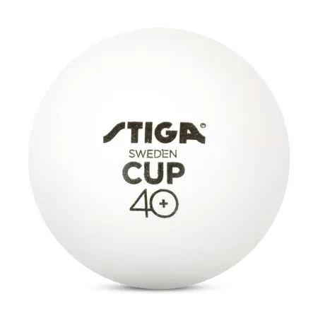 Мяч для наст. тенниса Stiga Cup ABS, 1110-2510-12, диам.40+мм, пластик, упак. 12 шт, белый за 1&nbsp;774.80 ₽ купить в Ростове-на-Дону