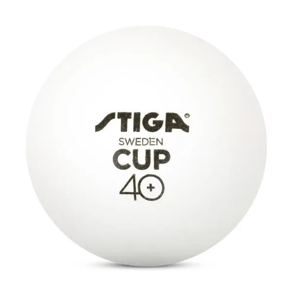 Мяч для наст. тенниса Stiga Cup ABS, 1110-2510-12, диам.40+мм, пластик, упак. 12 шт, белый за 1&nbsp;774.80 ₽ в Ростове-на-Дону