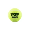 Мяч для падела Dunlop Fort Padel, 601555, уп.3 шт, FIP, сукно, нат.резина,желтый за 1&nbsp;135.60 ₽ купить в Ростове-на-Дону