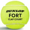 Мяч теннисный Dunlop Fort Clay Court 4B, 601613, уп.4 шт,одобр.ITF и FFT,сукно,нат.резина,желтый за 1&nbsp;812.20 ₽ купить в Ростове-на-Дону