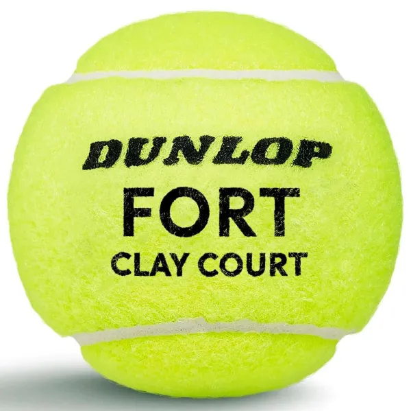 Мяч теннисный Dunlop Fort Clay Court 4B, 601613, уп.4 шт,одобр.ITF и FFT,сукно,нат.резина,желтый за 1&nbsp;812.20 ₽ в Ростове-на-Дону