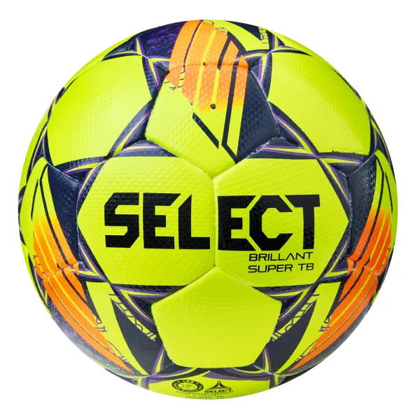 Мяч футб. SELECT Brillant Super TB, 3615968509,р.5, FIFA PRO, ПУ, 32пан. термосш, желто-оранж-фиолет за 15&nbsp;694.40 ₽ в Ростове-на-Дону