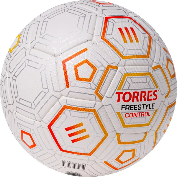 Мяч футб. TORRES Freestyle Control, F3231765, р.5, 32 п.,PU-Microfi, термосшив., бело-оран-сереб за 3&nbsp;464.60 ₽ в Ростове-на-Дону