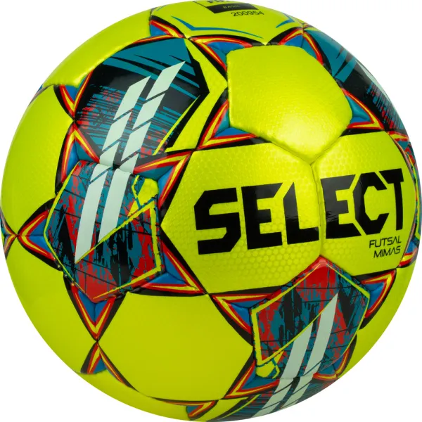 Мяч футзал. SELECT Futsal Mimas, 1053460550, р.4,FIFA Basic, 32 пан, гл.ПУ, руч.сш, жел-сине-красный за 6&nbsp;303.60 ₽ в Ростове-на-Дону