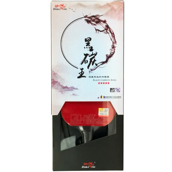 Ракетка для н/т DOUBLE FISH Black Carbon King Racket 5*****, для професс.,ITTF Appr.,накл.2,1,мм за 6&nbsp;434.50 ₽ в Ростове-на-Дону