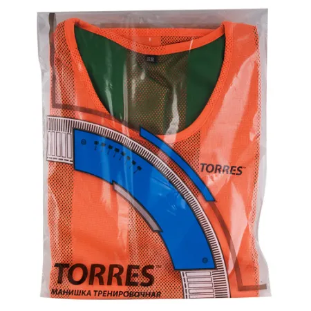Манишка детская TORRES двухсторонняя, TR11949O/G, р.Jr, тренировочная, полиэстер, оранж-зелен за 1&nbsp;026.80 ₽ купить в Ростове-на-Дону