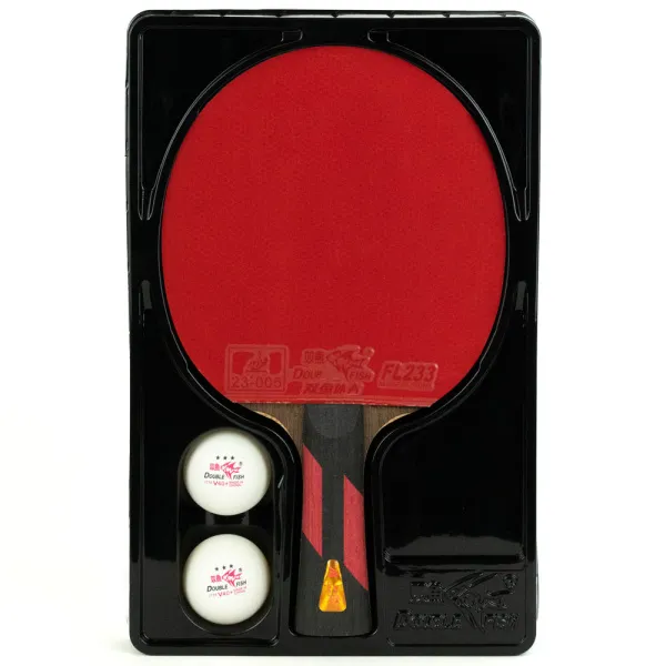 Ракетка для н/т DOUBLE FISH 7A+C, для професс.,ITTF Appr.,накл.2,1мм,+ 2 мяча V40+мм ITTF Appr за 3&nbsp;559.80 ₽ в Ростове-на-Дону
