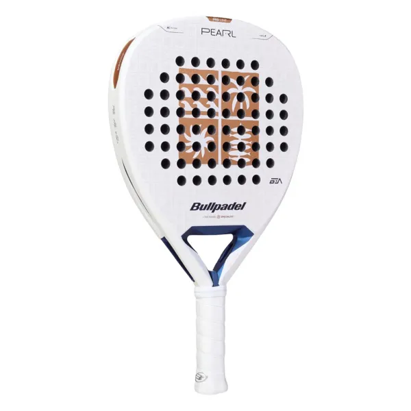 Ракетка для падела BULLPADEL Pearl 27, 497249, для проф-в, стекловолокно,карбон, бело-золотистый за 44&nbsp;319 ₽ в Ростове-на-Дону