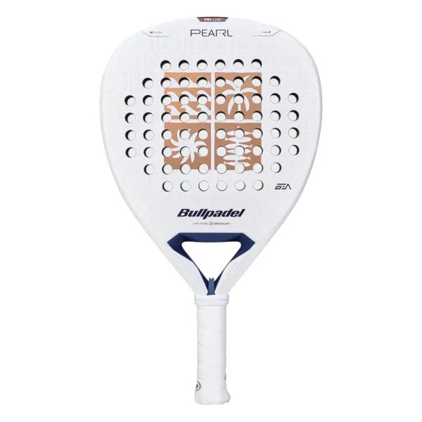 Ракетка для падела BULLPADEL Pearl 27, 497249, для проф-в, стекловолокно,карбон, бело-золотистый за 44&nbsp;319 ₽ в Ростове-на-Дону