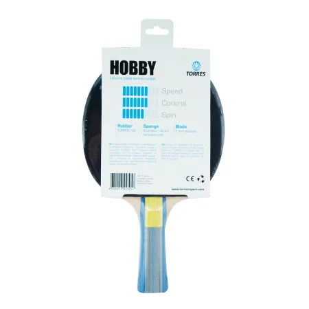 Ракетка для н/т TORRES Hobby, TT0003, для любителей, накладка 1,8 мм, конич. ручка за 875.50 ₽ купить в Ростове-на-Дону