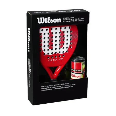 Набор для падела WILSON Optix XP Padel KIT, WR202110U2, ракетка + 3мяча, красный за 20&nbsp;362.60 ₽ купить в Ростове-на-Дону